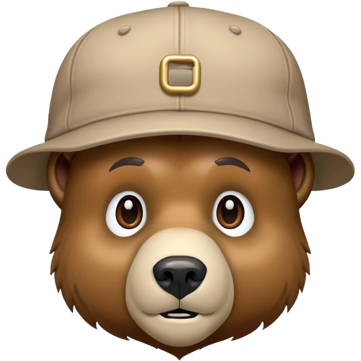 Bear With a cap and Looks Like Florian wirtz emoji