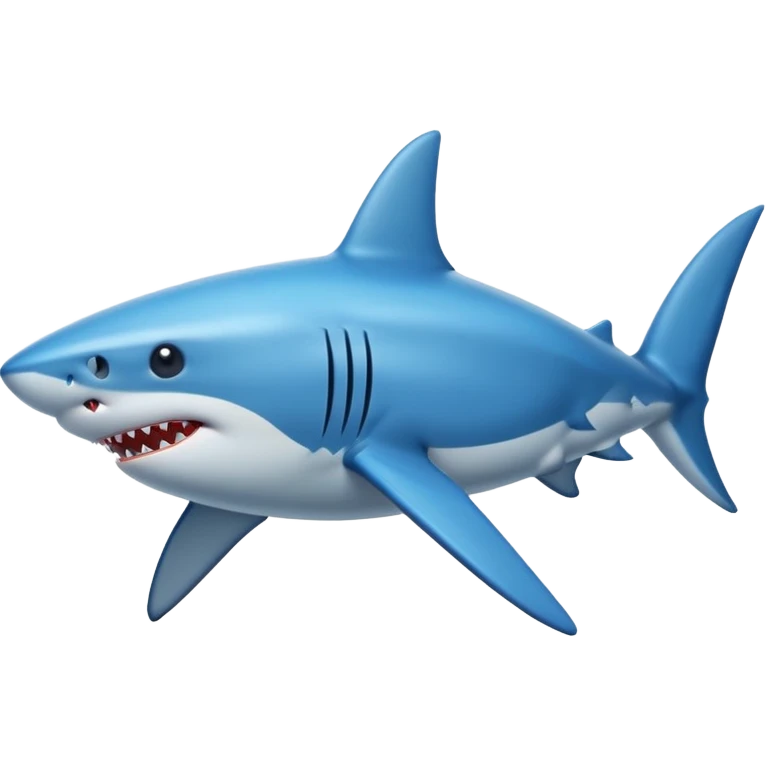 Shark hype blue emoji