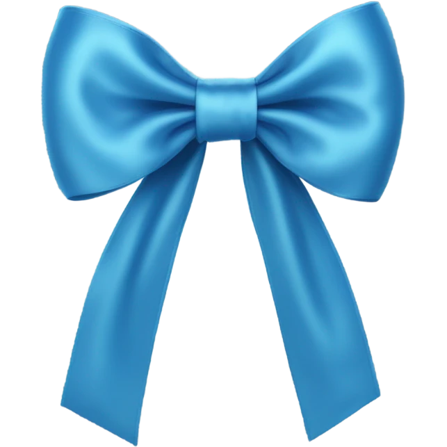 Blue Bow emoji