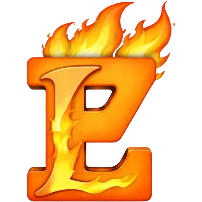 letter Z on fire emoji