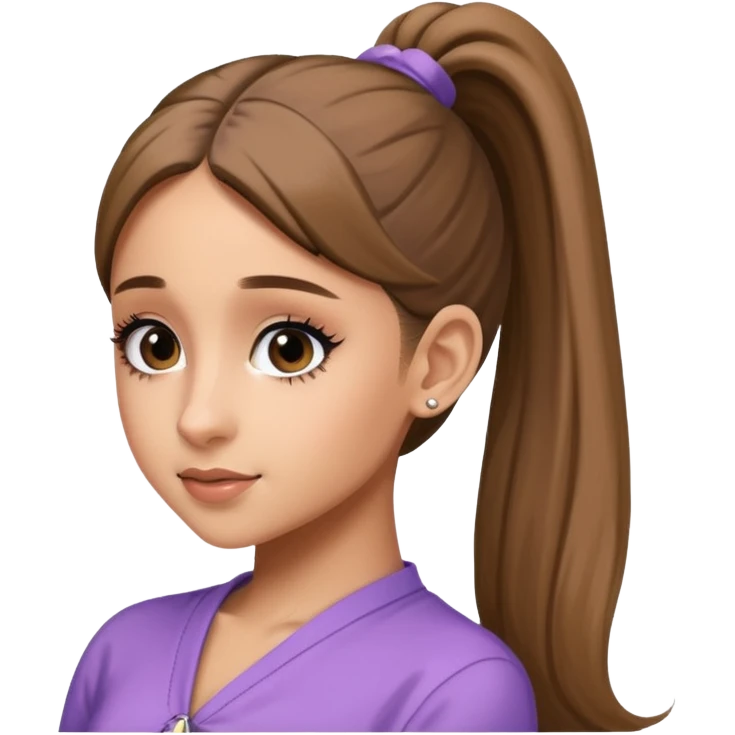 ariana grande ponytail 2025 emoji