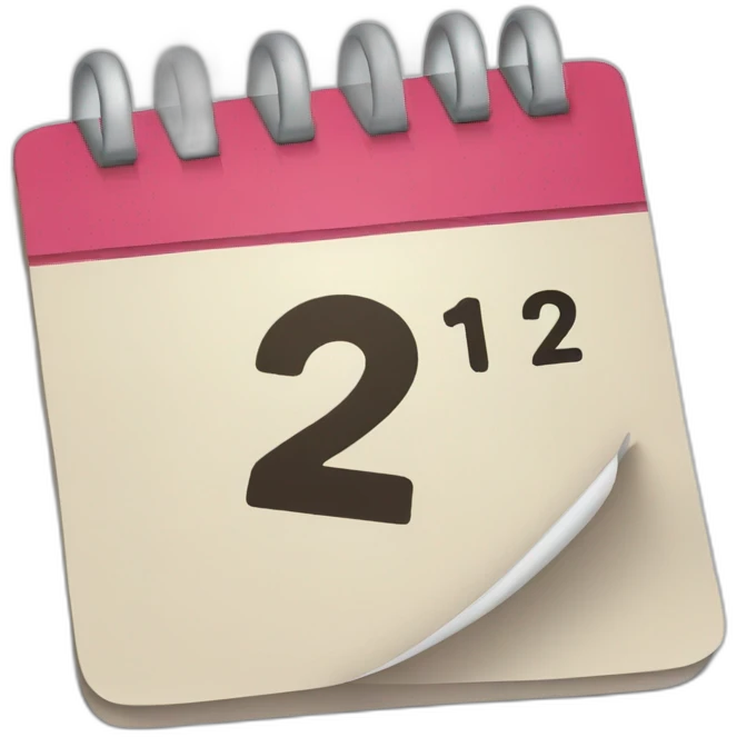 calendar with the number 21 in it marked emoji