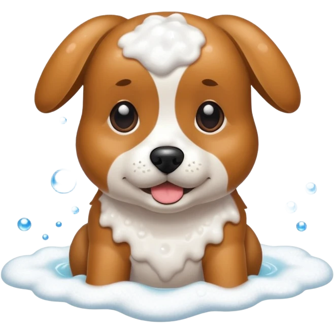 pet Shampoo with foam emoji