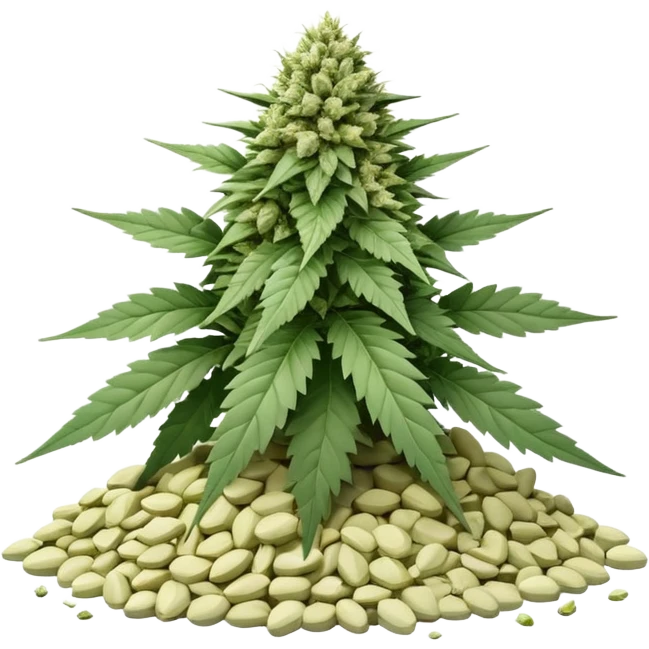 white color marijuana, no color emoji