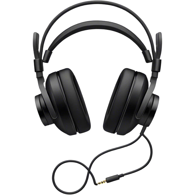 Un casque de musique emoji