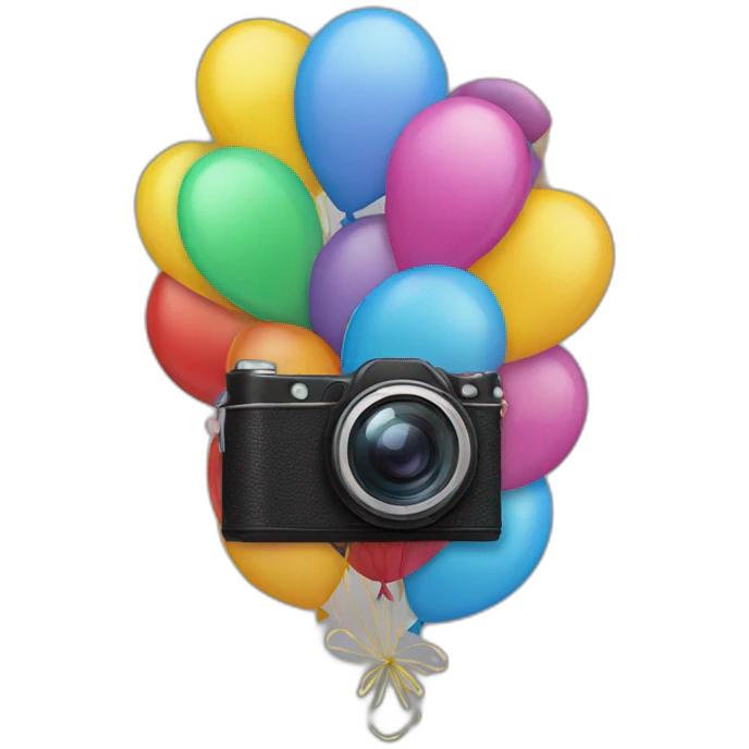 balloons camera emoji