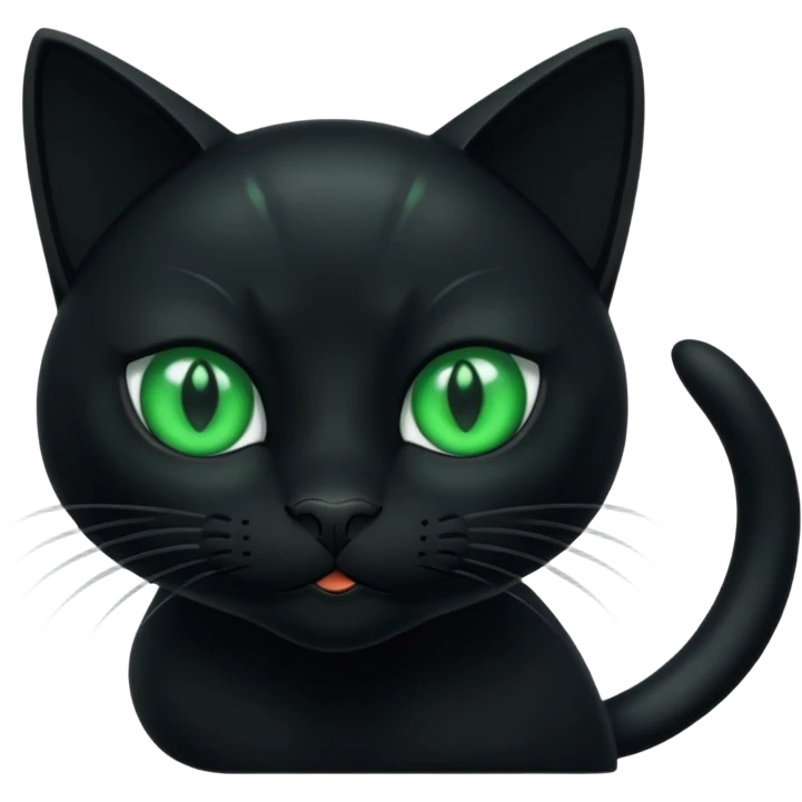 Cat black emoji