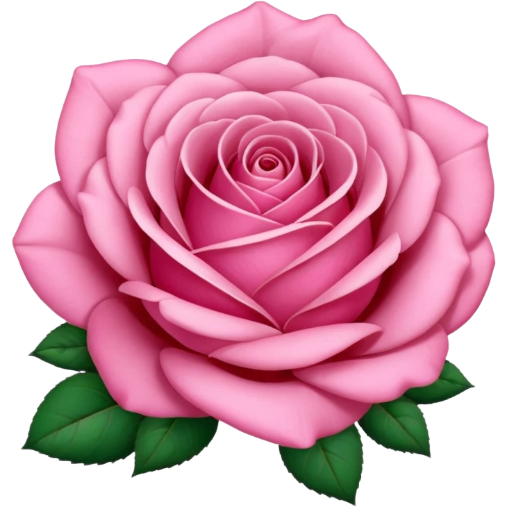 Pink rose emoji