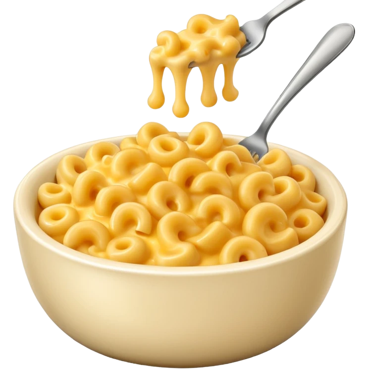 mac and cheese no fork emoji