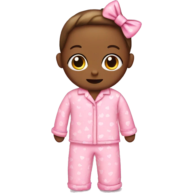 Pink pajamas with bows emoji