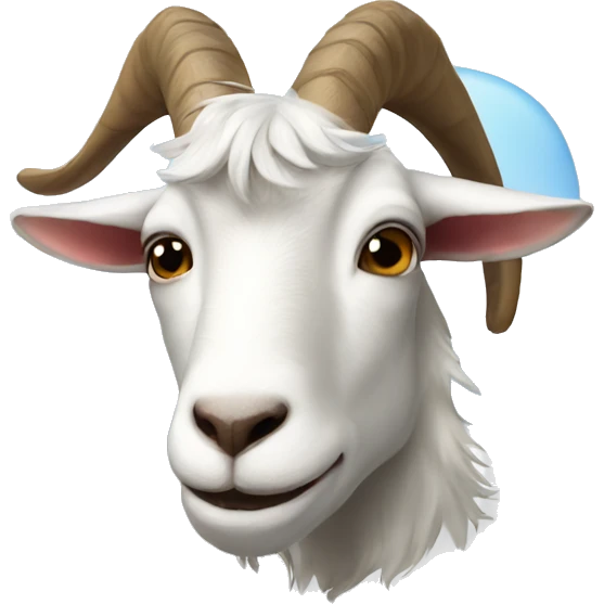Goat and cloud emoji