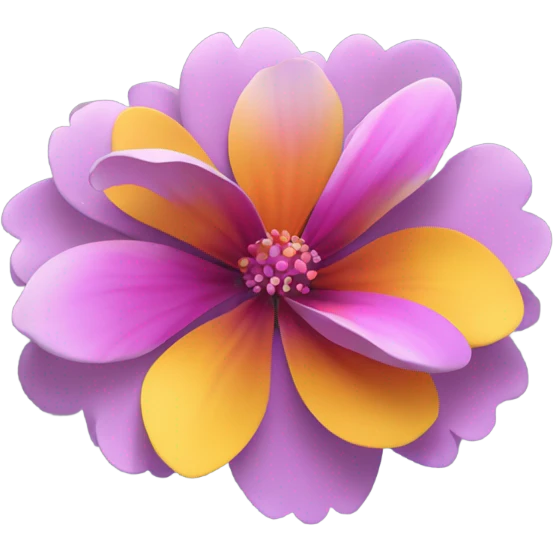 Flower with petals falling emoji