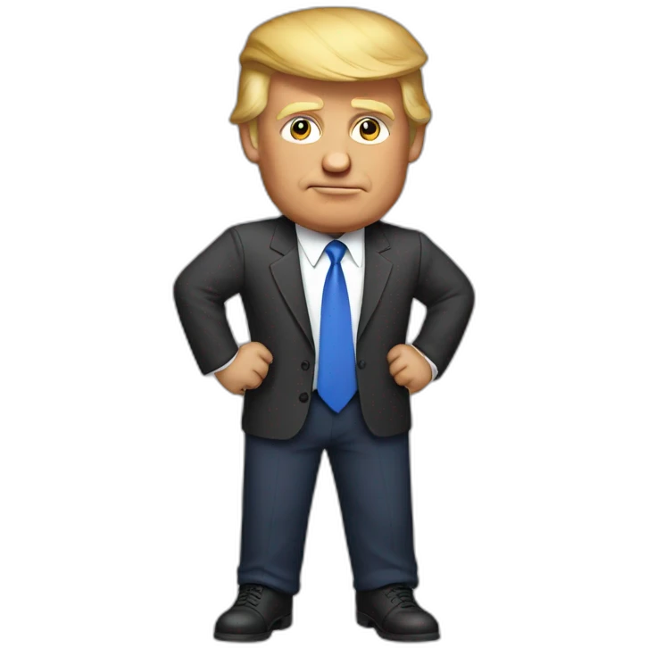 Trump with no socks on emoji