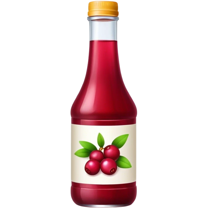 Bottle cranberry juice emoji