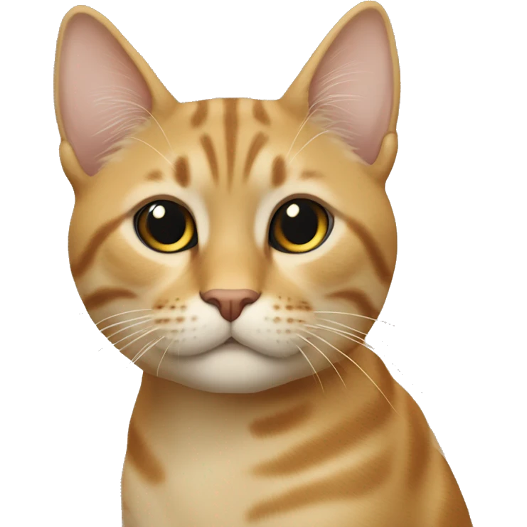 Бежевая вислоухая кошка emoji