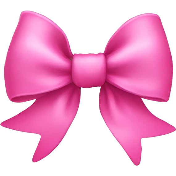 Pink bow emoji