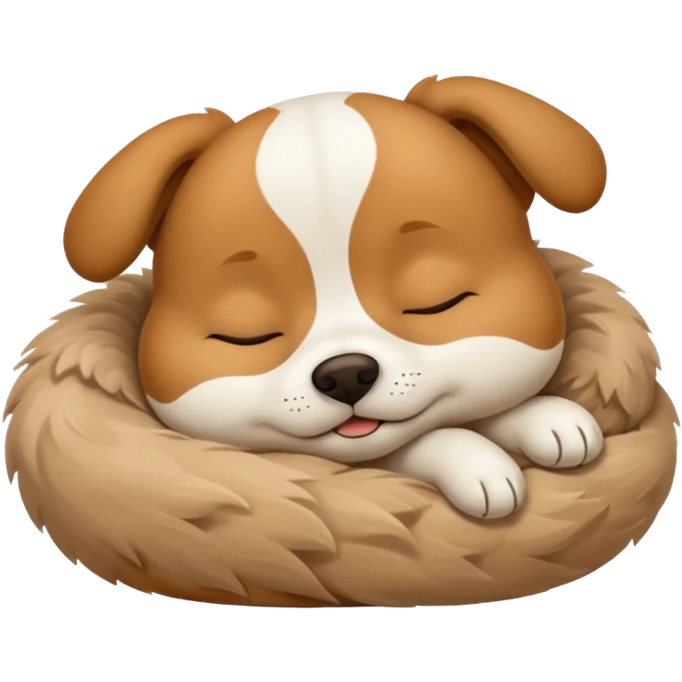 cute doggy sleeping emoji