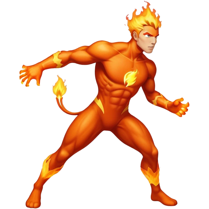 Marvel human torch  emoji