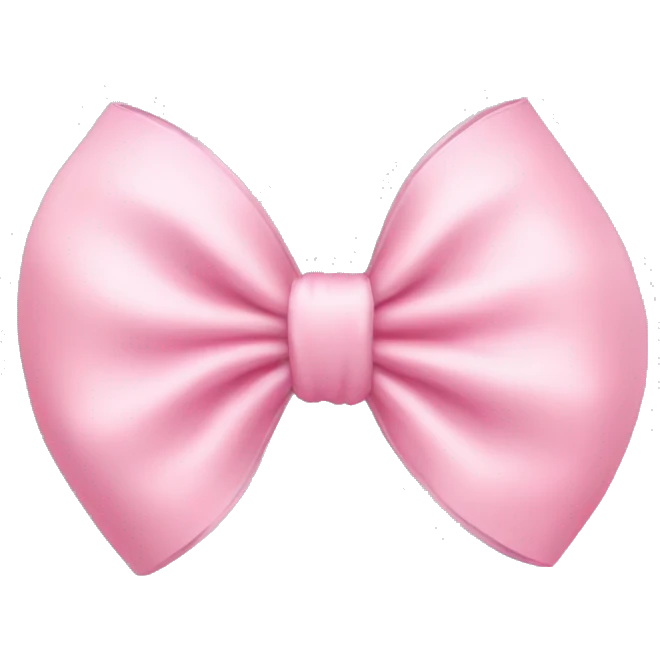 cute baby pink bow emoji