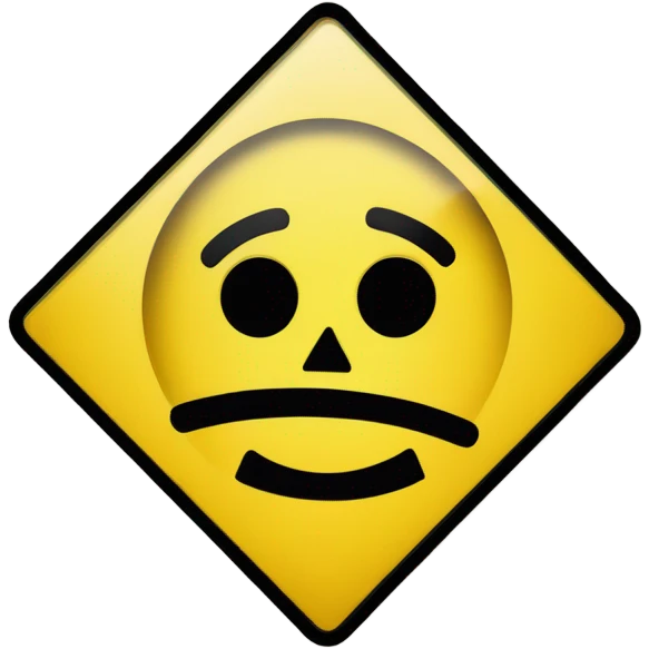 Warning label emoji