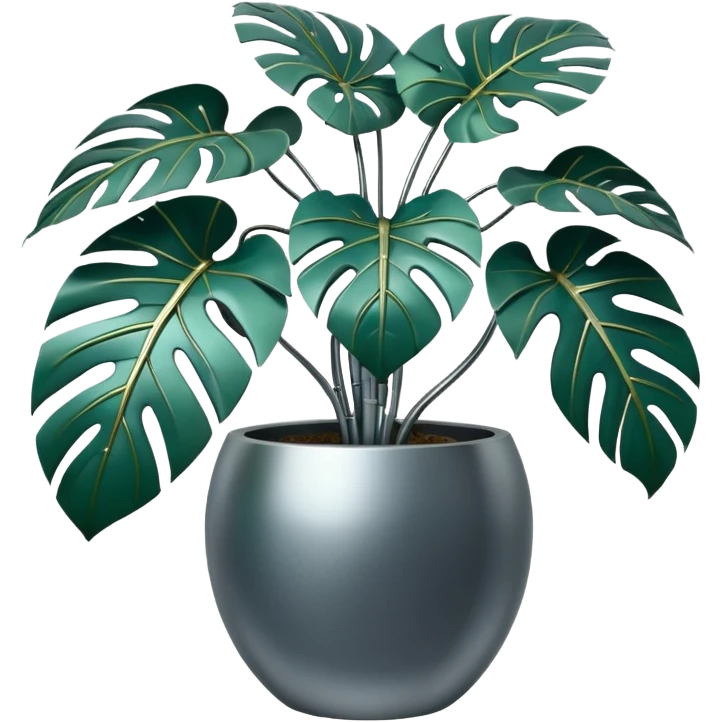 robotic monsterra emoji