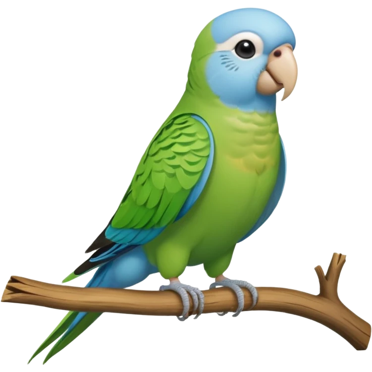 Parakeet with backpack emoji