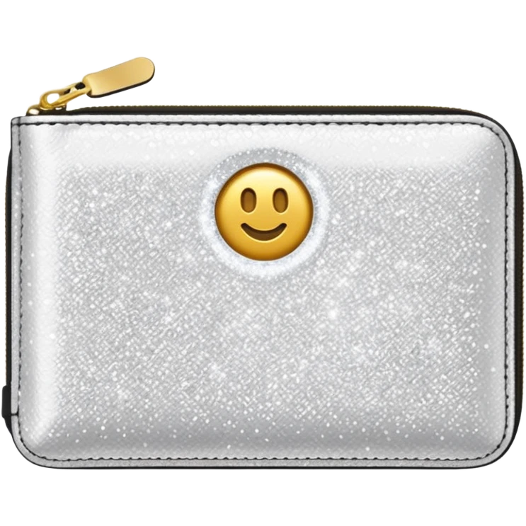 glitter white wallet emoji