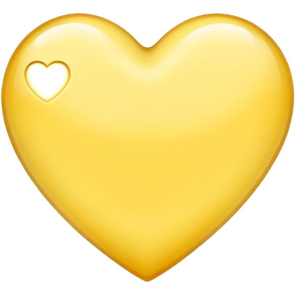 Light yellow heart emoji