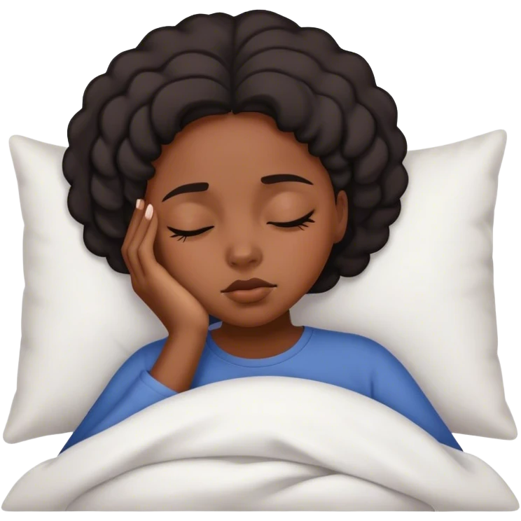sleepy black girl  emoji