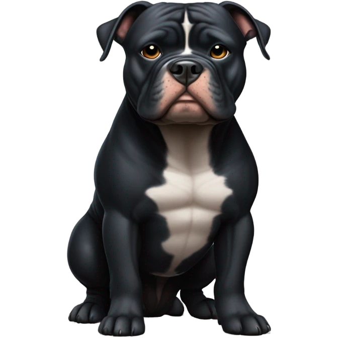 black american bully with blunt emoji