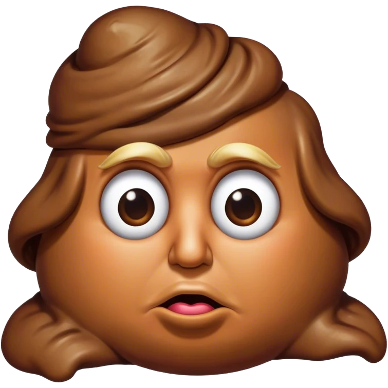 Donald Trump as a 💩 emoji
