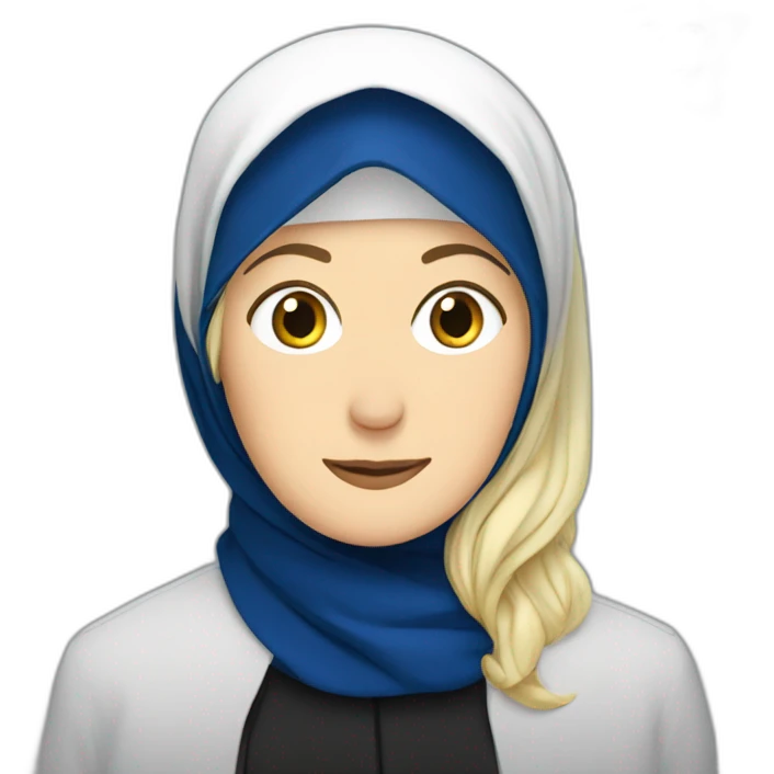 Marine Le pen wearing hijab emoji