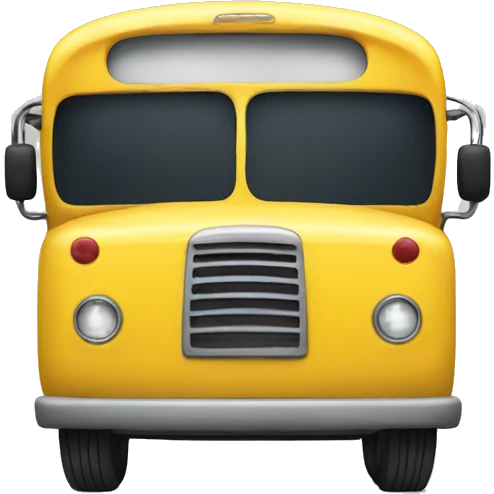 Short yellow bus emoji