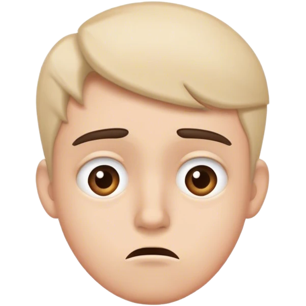 A confused and worried person tries to hide his feelings emoji