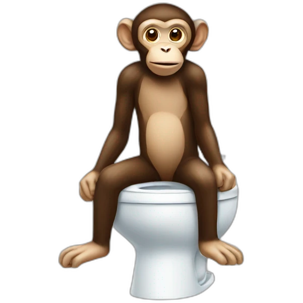 monkey toilet emoji