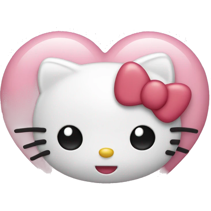 hello kitty heart emoji