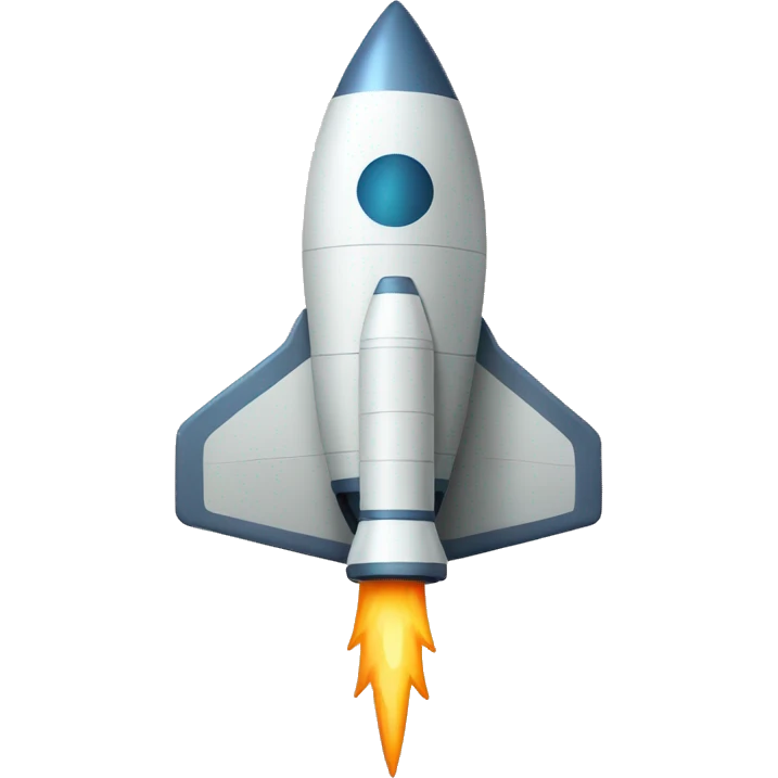 flat rocketship icon  emoji