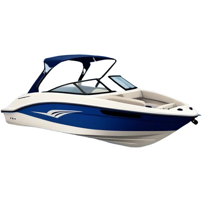 Speedboat - Bayliner 185 Bowrider (Model Year: 2020) (Iconic colour: White with navy blue accents) emoji