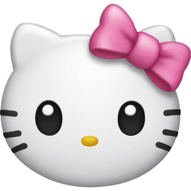 Hello kitty bow emoji