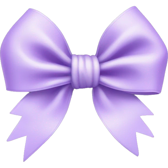 light purple coquette bow emoji
