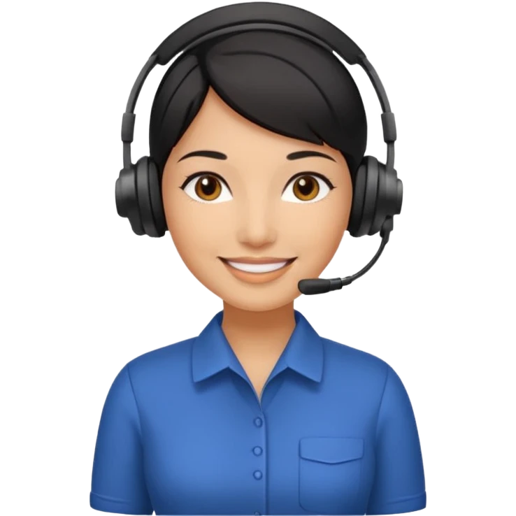 Sales women specialist in shipping emoji