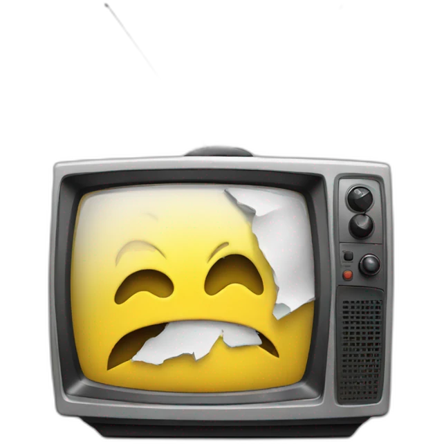broken tv emoji