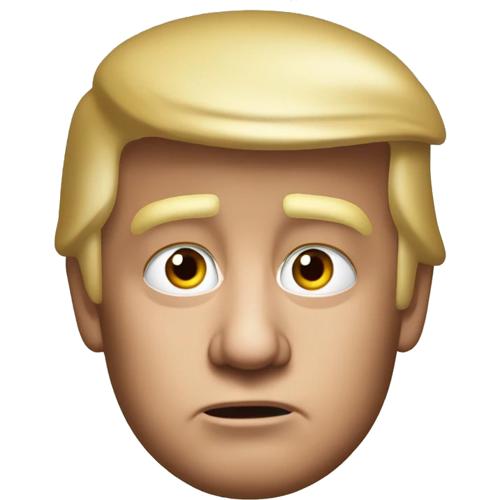 confused Donald Trump 2024 photorealistic  emoji