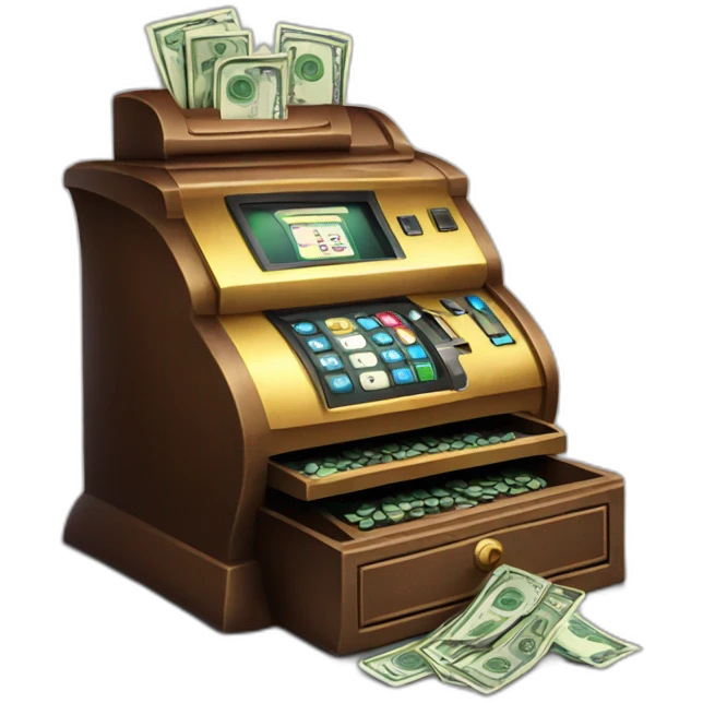 cash register casino theme emoji