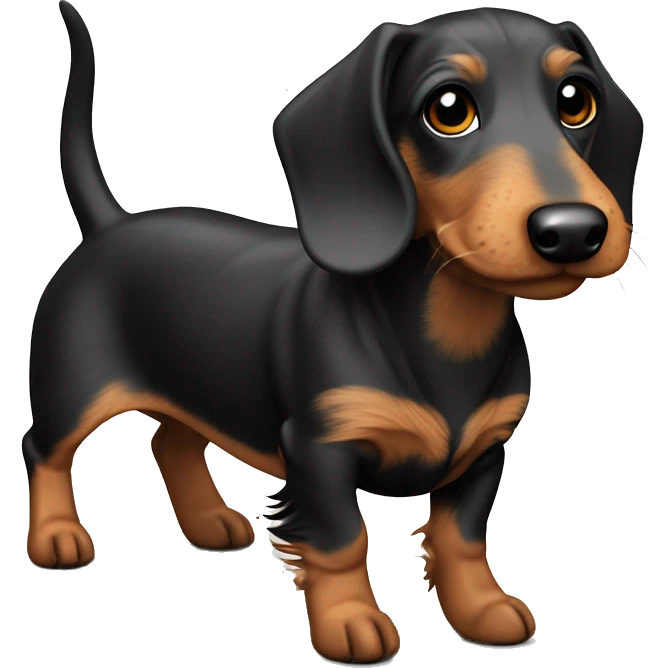 Wirehaired wildboar miniature dachshund emoji