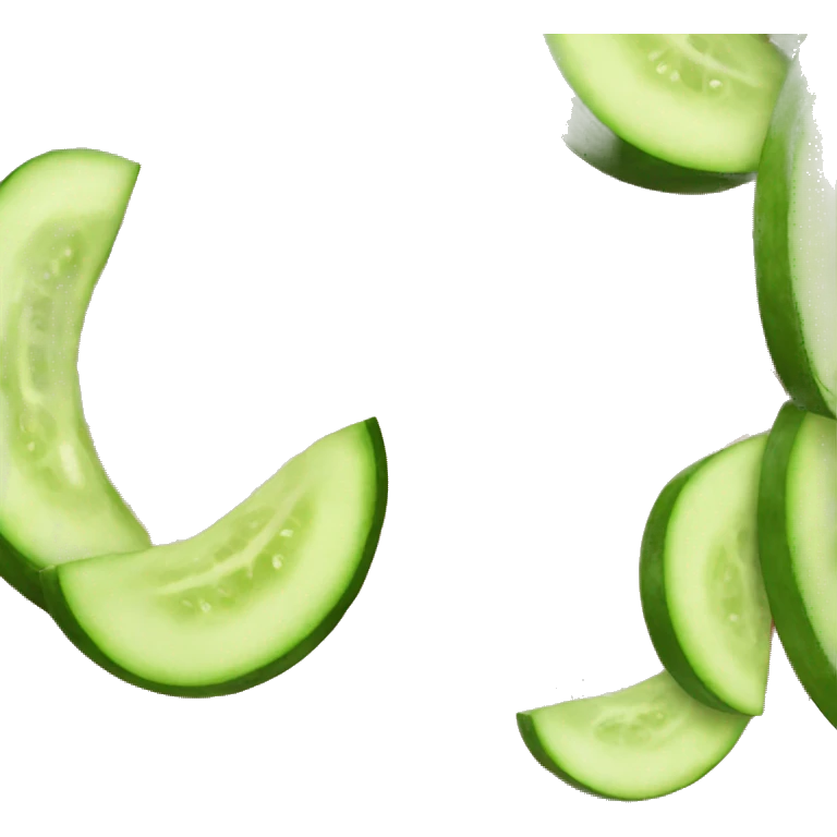 face with cucumbers on eyes emoji