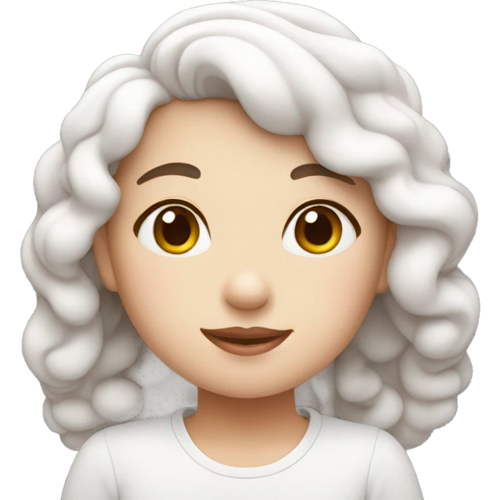 Marshmallow girl emoji