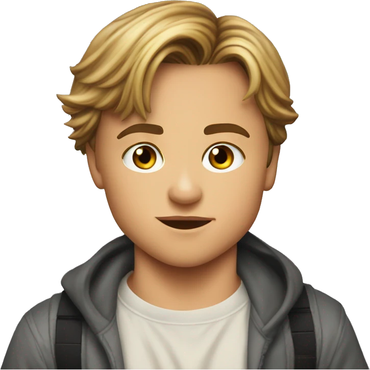 Girl kiss Leonardo DiCaprio when he was young emoji
