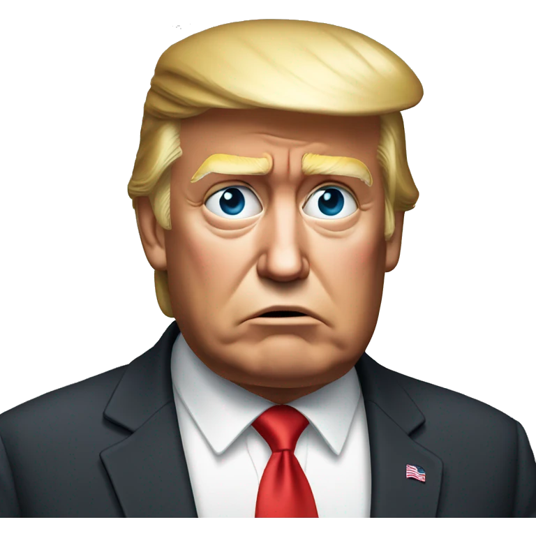 Donald Trump sad  emoji