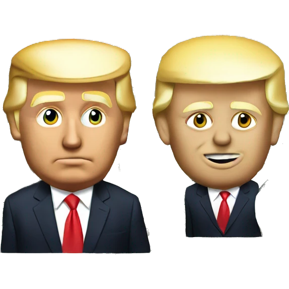 Donald Trump and money emoji